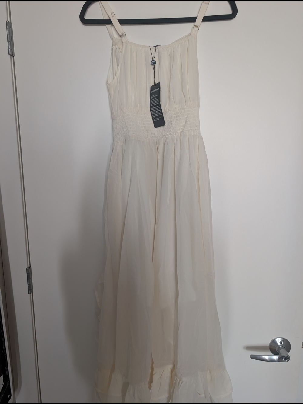Ivory Off-Shoulder Ruffle Top - Picture 3 of 3
